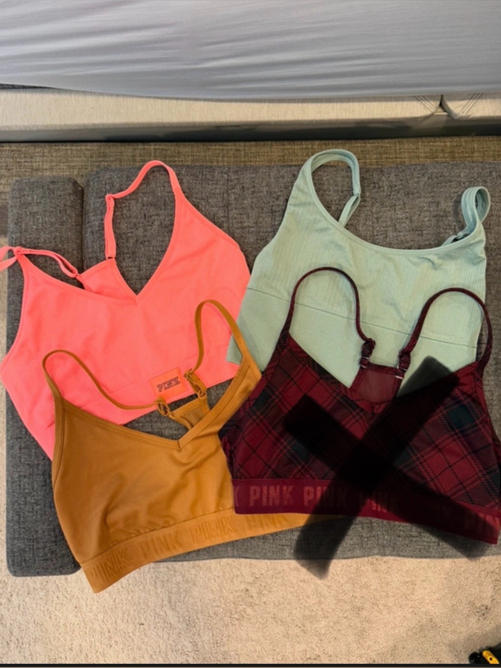 Bundle of 3 PINK Victoria's Secret Sports Bras-S/M